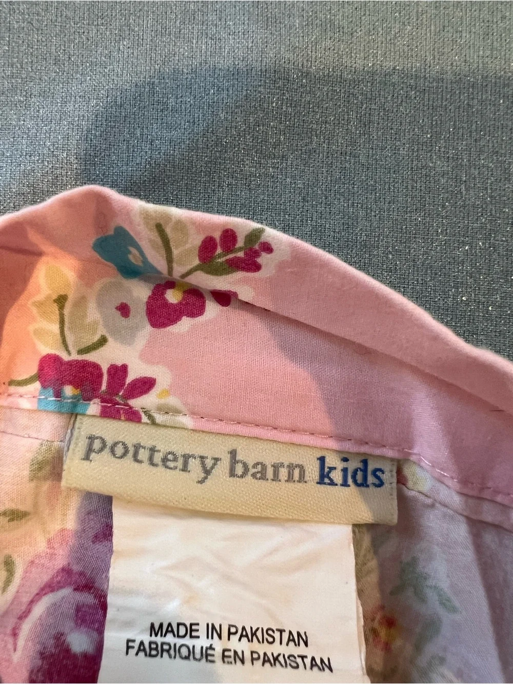 Pottery Barn Kids Pink Rose Twin Duvet Cover